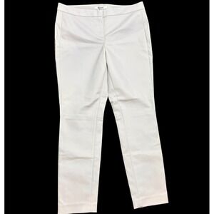 DKNYC Trousers Women 8 Gray Slim Fit Stretch‎ Cotton Blend Seam Detail